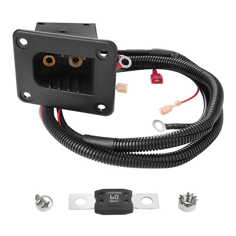 Drive-up 36V Powerwise Charger Receptacle for EZGO TXT Medalist Electric Golf Carts (Charger Receptacle) - Image 1
